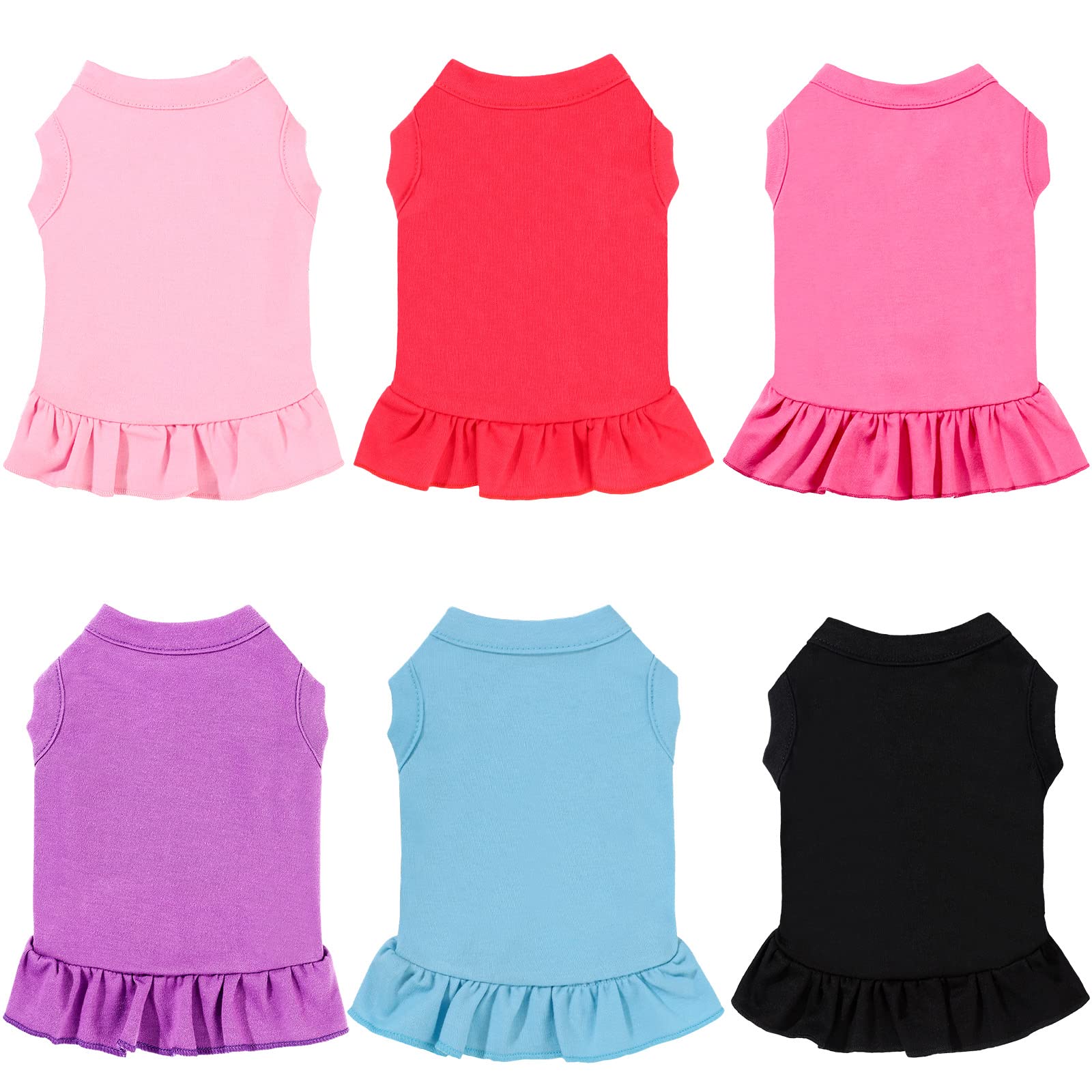 Foto 2 pulgar | Dog Dresses Weewooday, Falda Tipo Camisa Para Perros, 6 Piezas - Venta Internacional.