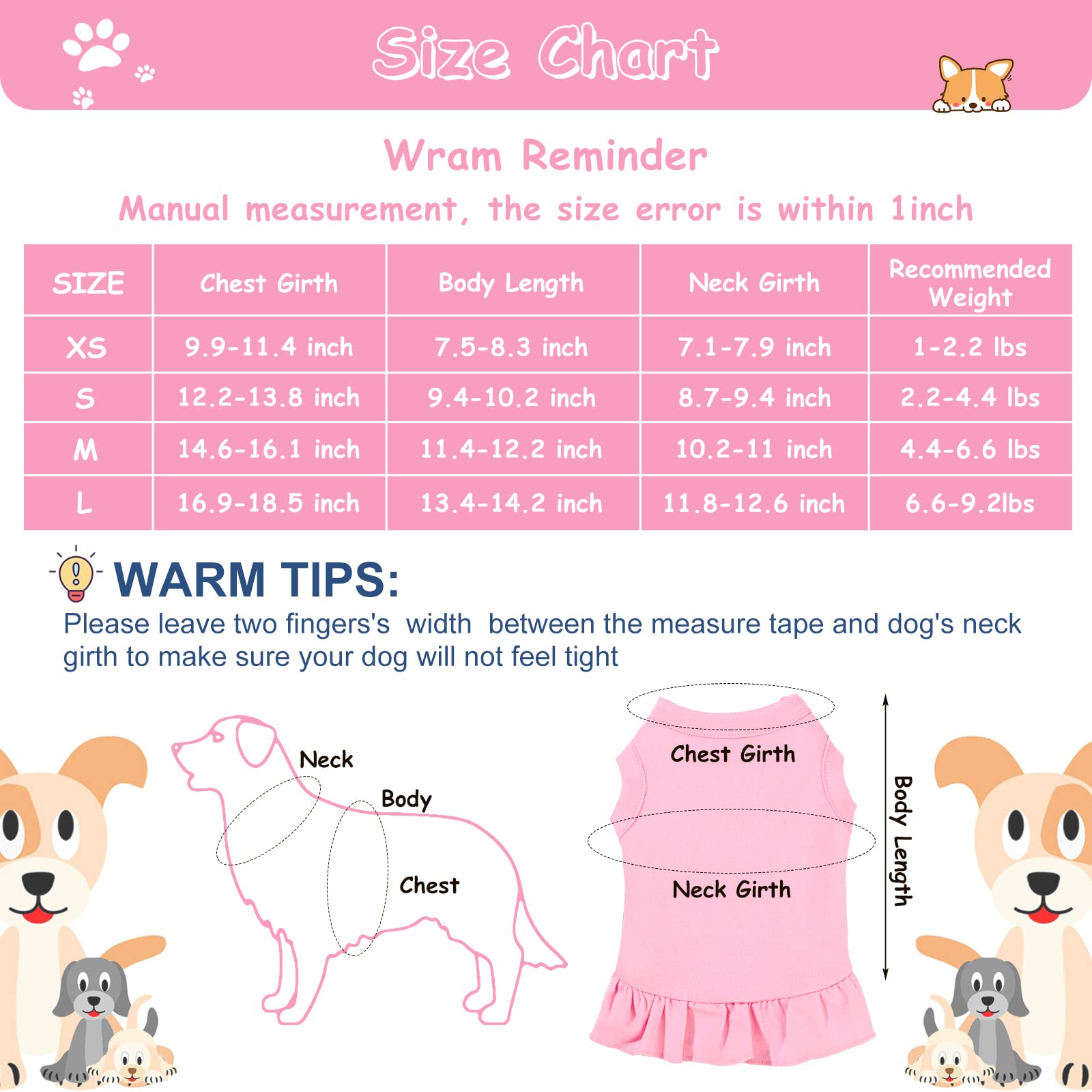 Foto 3 pulgar | Dog Dresses Weewooday, Falda Tipo Camisa Para Perros, 6 Piezas - Venta Internacional.