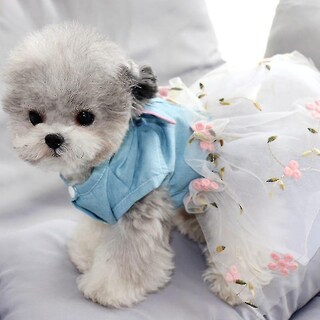 Foto 2 | Vestido De Mezclilla Para Perros, Falda Vaquera, Ropa De Verano Para Perros Y Gatos - Venta Internacional.