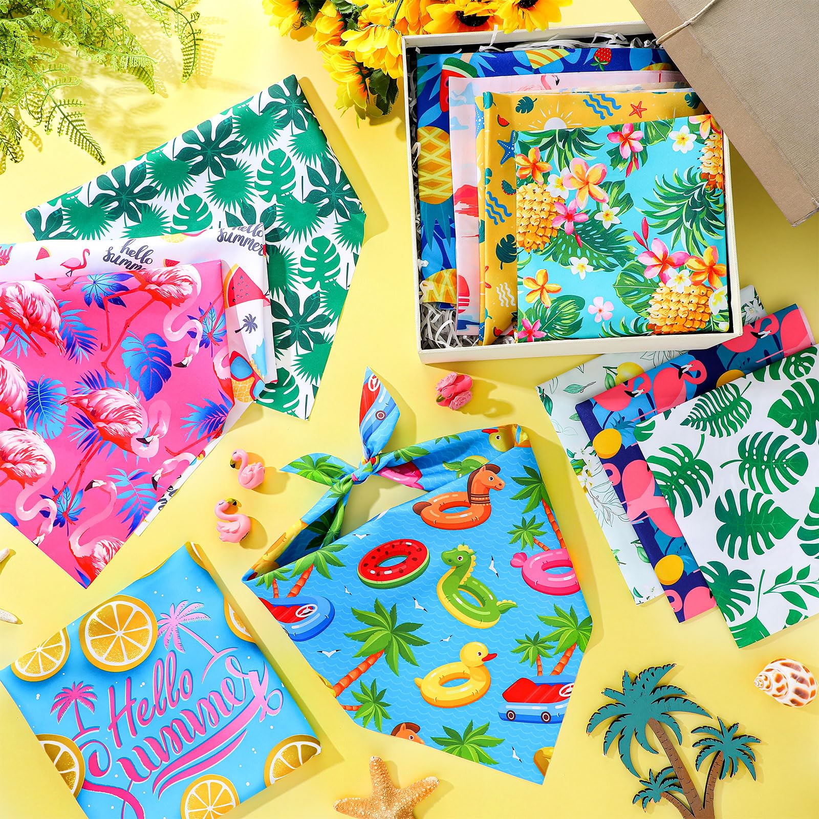 Foto 6 pulgar | Bandanas Para Perros Chunful Summer Hawaiian, 50 Unidades, Poliéster - Venta Internacional.