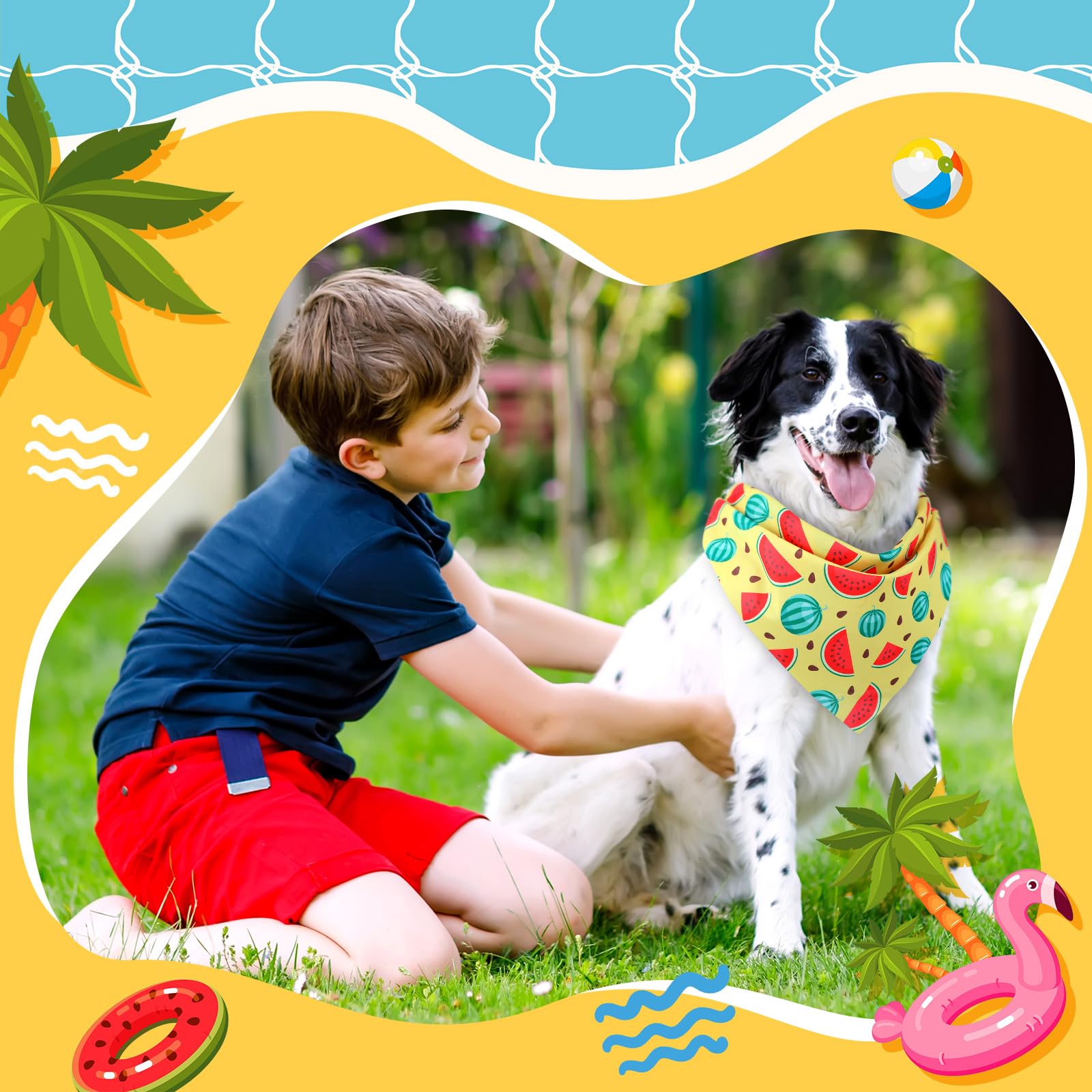 Foto 8 pulgar | Bandanas Para Perros Chunful Summer Hawaiian, 50 Unidades, Poliéster - Venta Internacional.