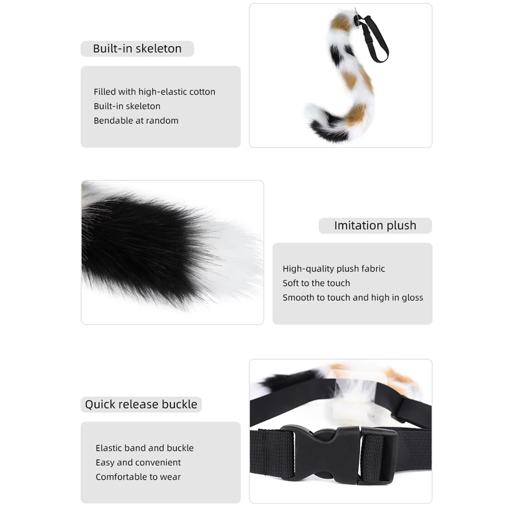 Foto 6 pulgar | Conjunto De Disfraces De Cosplay Junboon, Gato, Lobo, Cola De Zorro, Piel Sintética Para Adultos - Venta Internacional.