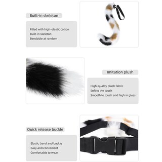 Foto 5 | Conjunto De Disfraces De Cosplay Junboon, Gato, Lobo, Cola De Zorro, Piel Sintética Para Adultos - Venta Internacional.