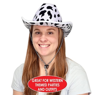 Foto 2 | Sombrero Vaquero Con Estampado De Vaca Beistle, Talla Única Para La Mayoría - Venta Internacional.
