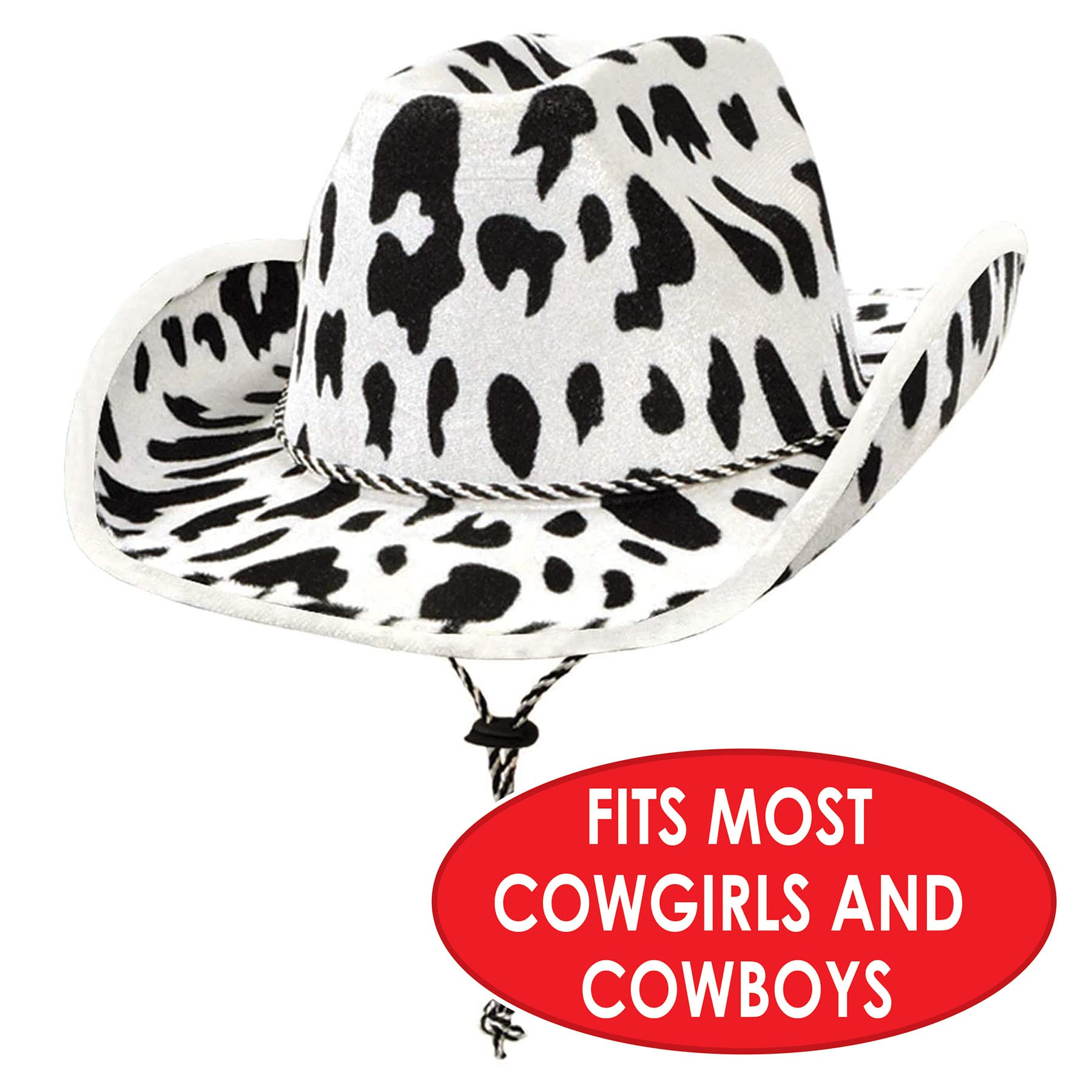 Foto 4 pulgar | Sombrero Vaquero Con Estampado De Vaca Beistle, Talla Única Para La Mayoría - Venta Internacional.