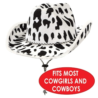 Foto 3 | Sombrero Vaquero Con Estampado De Vaca Beistle, Talla Única Para La Mayoría - Venta Internacional.