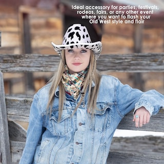 Foto 4 | Sombrero Vaquero Con Estampado De Vaca Beistle, Talla Única Para La Mayoría - Venta Internacional.