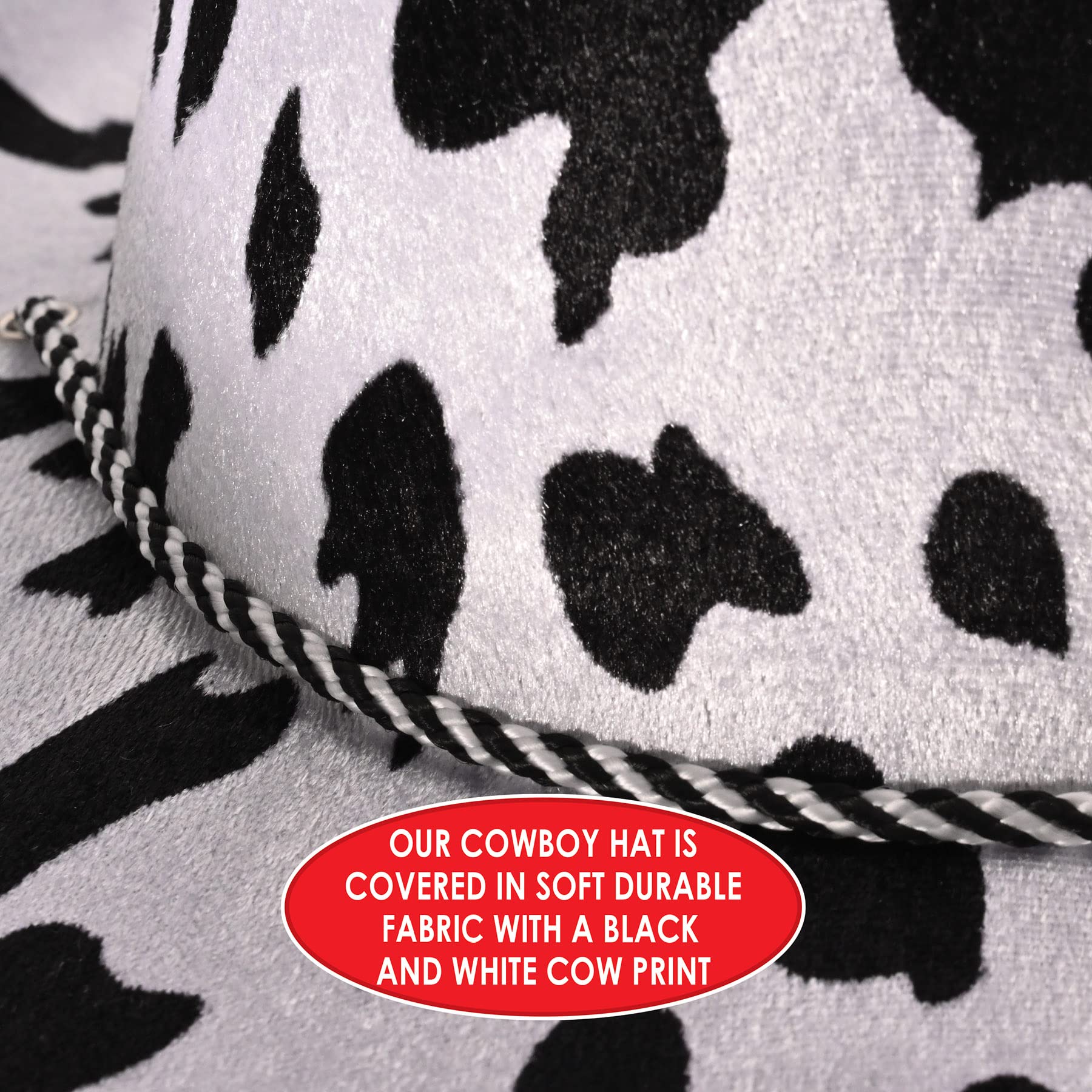 Foto 5 | Sombrero Vaquero Con Estampado De Vaca Beistle, Talla Única Para La Mayoría - Venta Internacional.