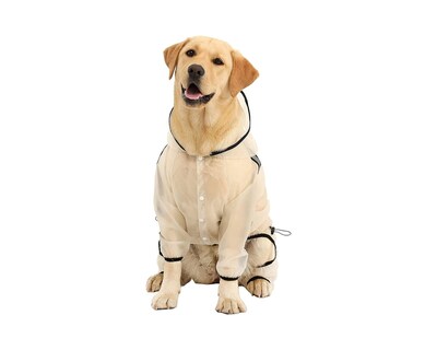Foto 3 | Impermeable para Perro Resistente Transparente con Capucha