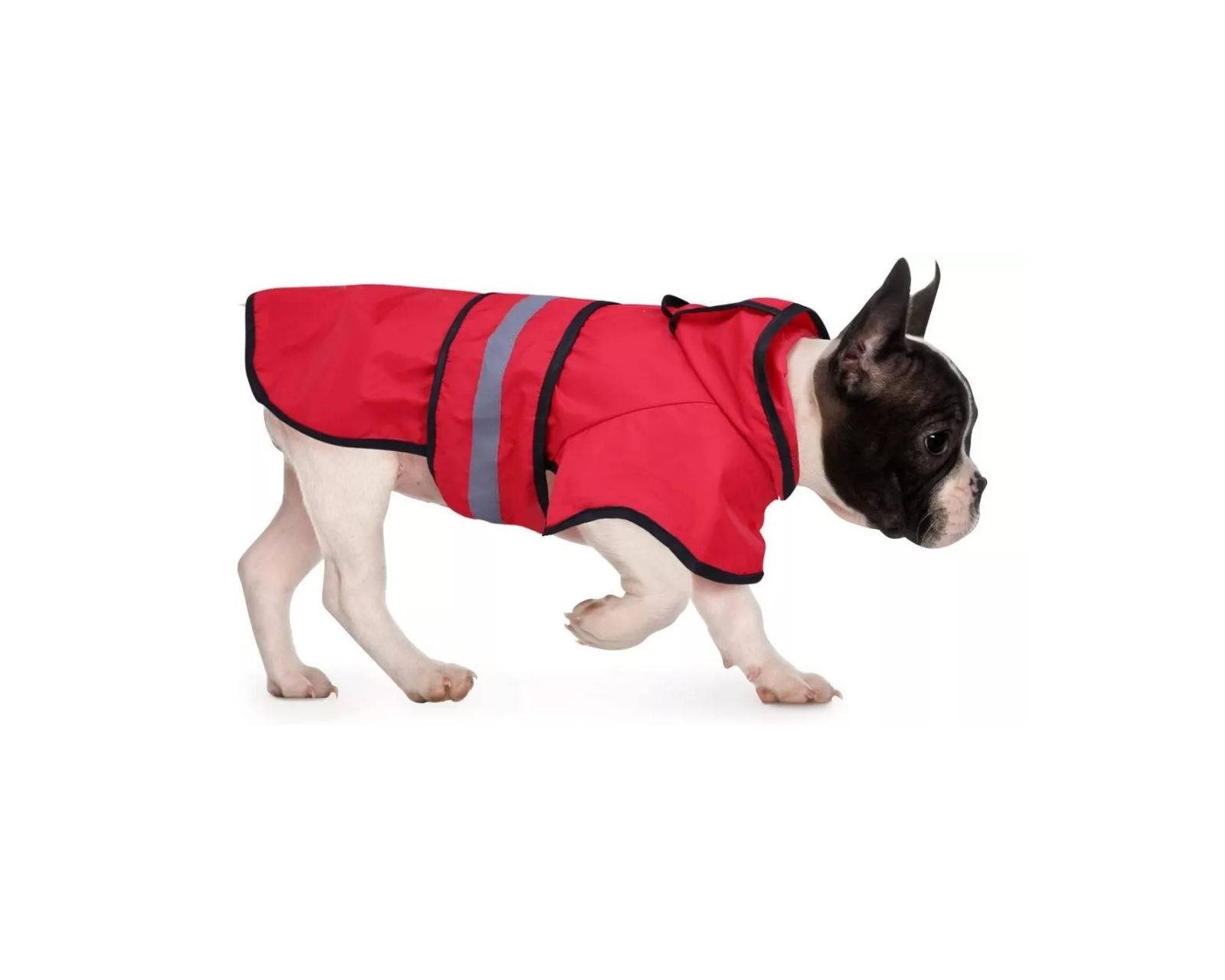 Foto 2 pulgar | Impermeable con Capucha color Rojo Talla S para Perros y Gatos