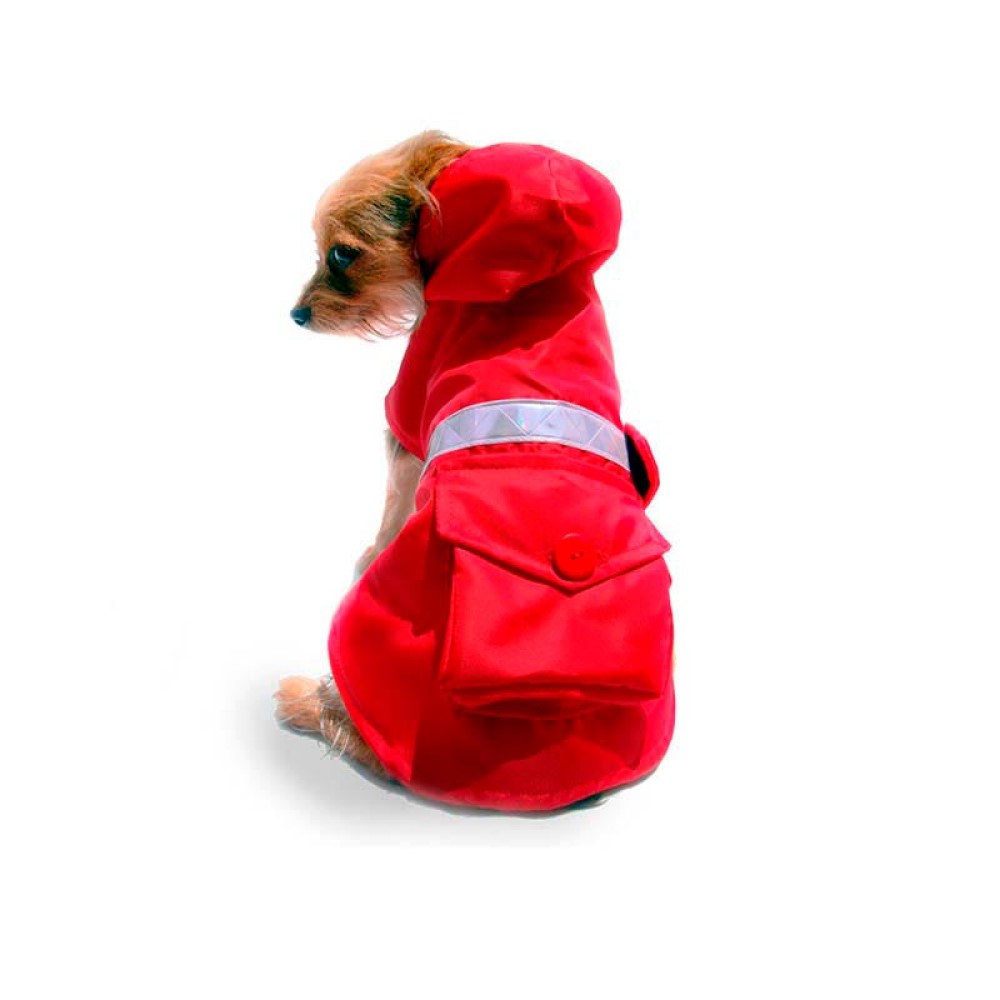 Foto 2 pulgar | Impermeable Reflejante para Perro Pet Pals Rojo