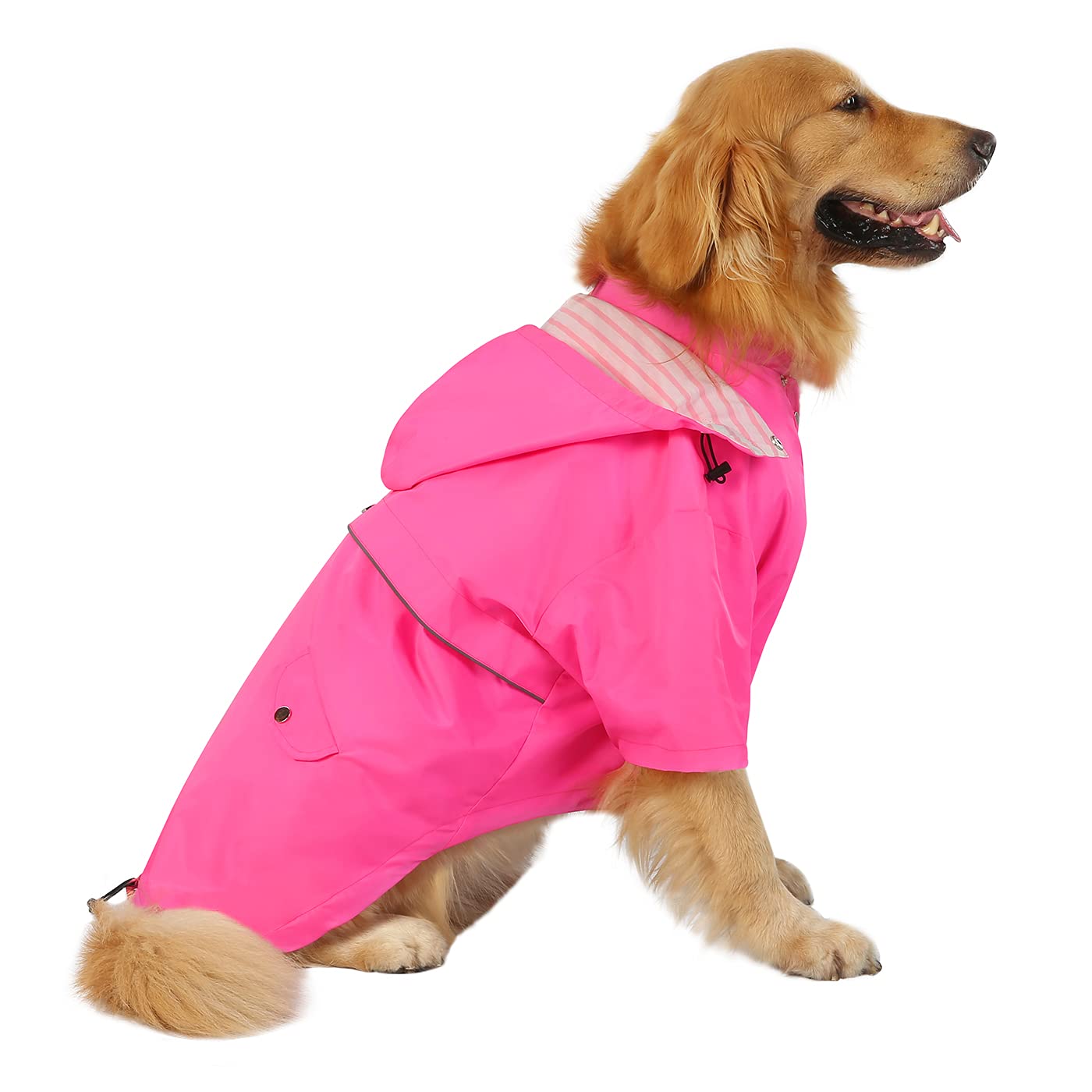 Chubasquero Para Perros Hde De Doble Capa Impermeable Con Capucha Para Perros - Venta Internacional.