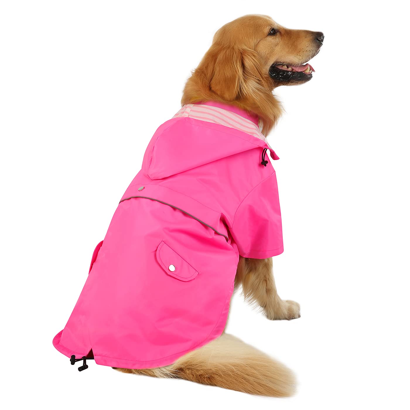 Foto 5 pulgar | Chubasquero Para Perros Hde De Doble Capa Impermeable Con Capucha Para Perros - Venta Internacional.
