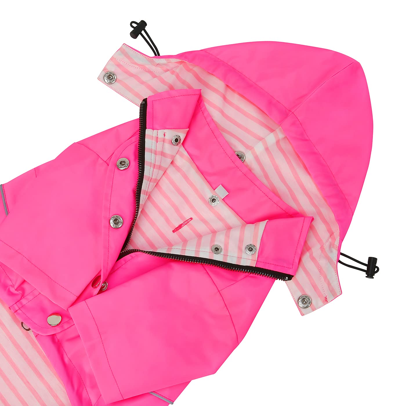 Foto 7 pulgar | Chubasquero Para Perros Hde De Doble Capa Impermeable Con Capucha Para Perros - Venta Internacional.