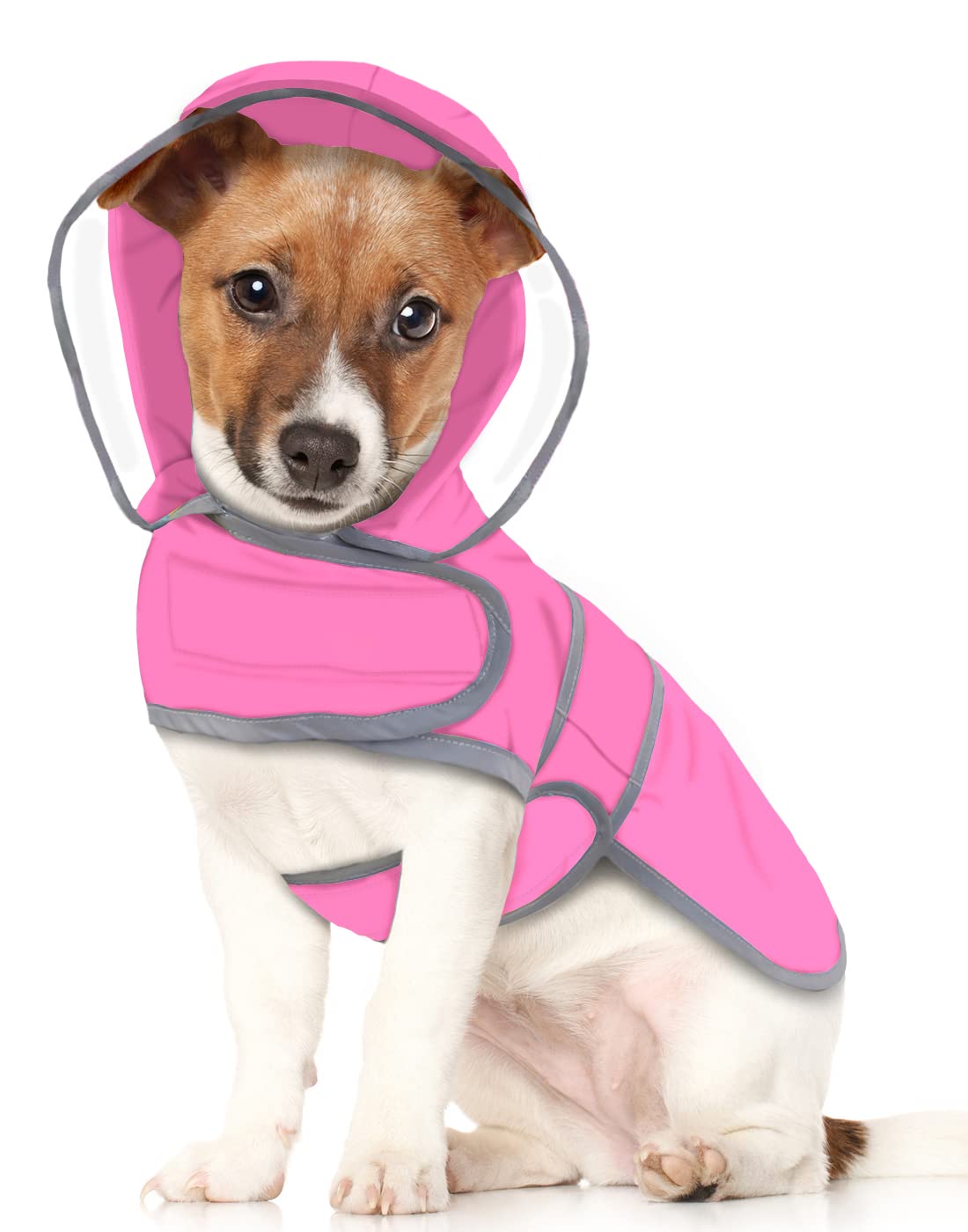 Chubasquero Hde Para Perros Con Capucha Transparente, Impermeable Y Reflectante Para Niños Pequeños - Venta Internac