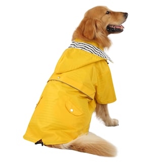 Foto 4 | Chubasquero Hde Para Perros De Doble Capa Con Cremallera Y Capucha Para Perros - Venta Internacional.