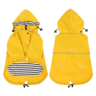Foto 5 | Chubasquero Hde Para Perros De Doble Capa Con Cremallera Y Capucha Para Perros - Venta Internacional.