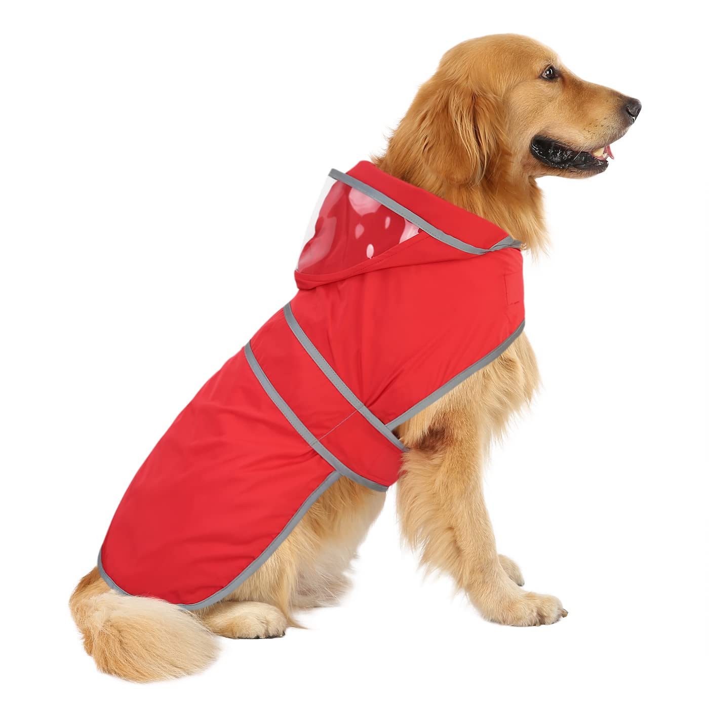 Foto 2 | Chubasquero Hde Para Perros Con Capucha Transparente, Impermeable Y Reflectante Para Niños Pequeños - Venta Internac