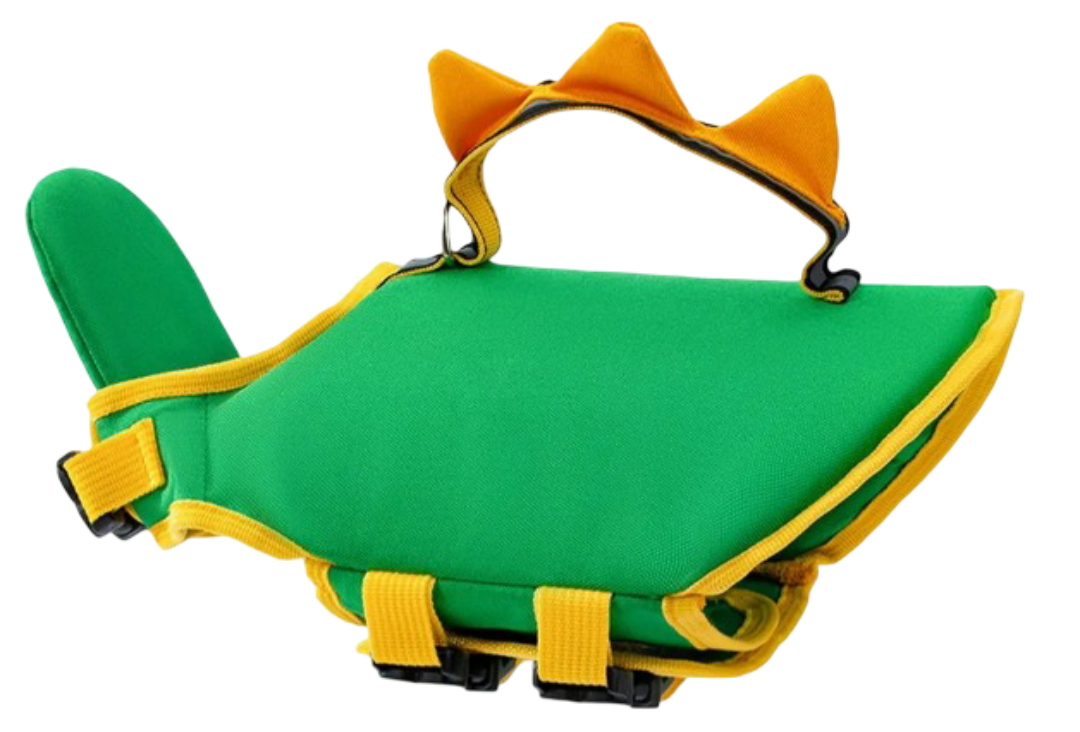 Chaleco Salvavidas Xtellar Para Perros, Seguro Y Cómodo, Talla S, Color Verde, Ideal Para Actividades Acuáticas
