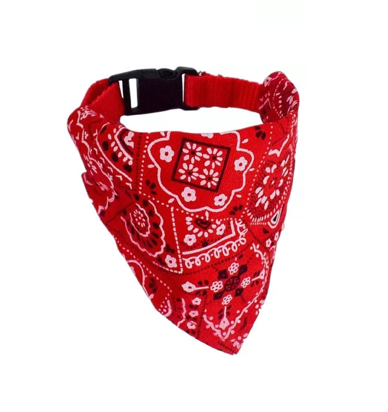 Collar Para Perro Gato Pañuelo Paliacate Varios Tamaños Rojo Talla L