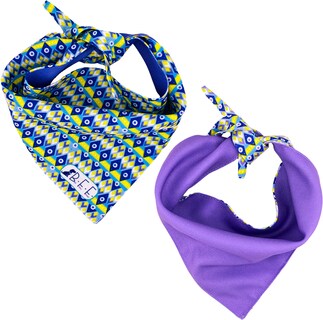 Foto 5 | Kit 3 Bandanas Artesanales Para Perro Bff 004-piñata Multicolor Paliacate Doble Vista 6 Looks Diferentes.