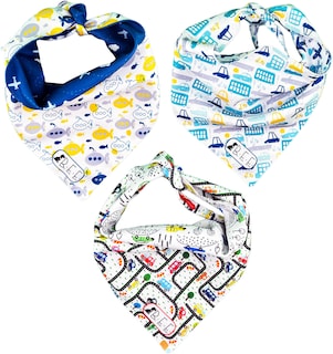 Foto 2 | Kit 3 Bandanas Artesanales Para Perro Bff 035-coches Paliacate Doble Vista 6 Looks Diferentes.