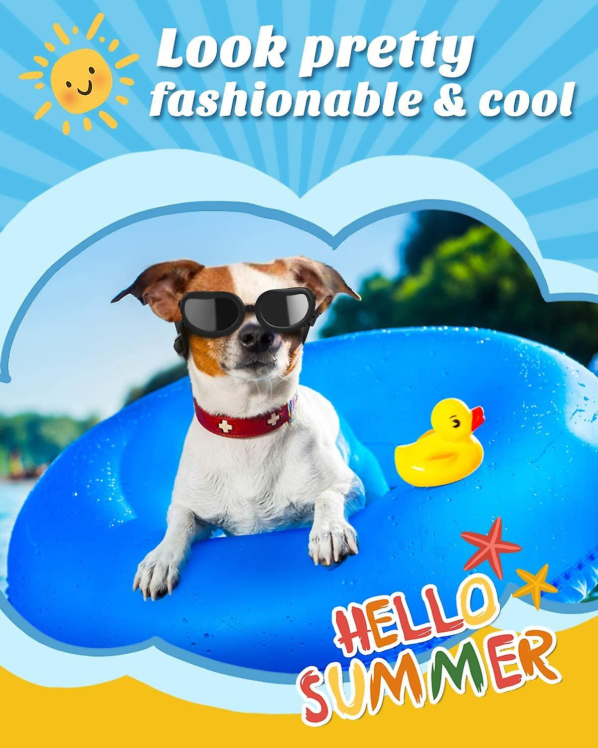 Foto 6 pulgar | Gafas De Sol Para Perros Sarahe Con Protección Uv Para Perros Pequeños - Venta Internacional.