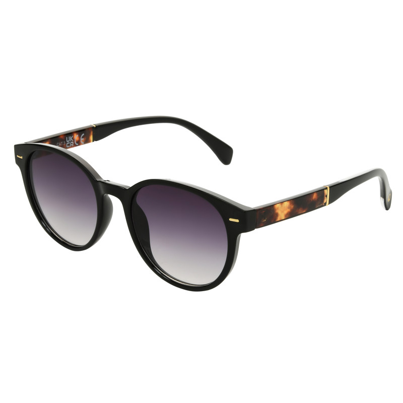 Lentes De Sol Chaps Cho251006 Negro Mujer Redondo