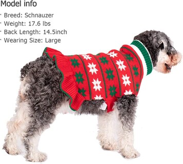 Foto 3 | Vestido Tipo Suéter Navideño Con Cuello Alto Para Perros - Huoguo - Venta Internacional.