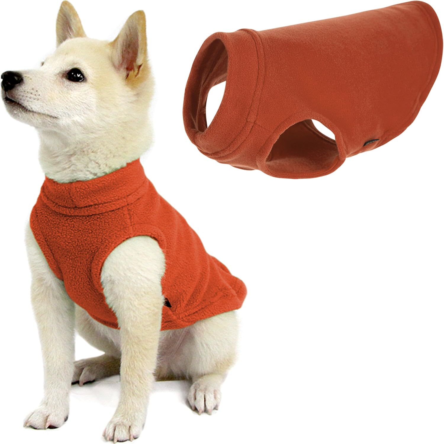 Suéter Para Perro Gooby, Chaleco De Forro Polar Elástico, Color Calabaza, Para X-small - Venta Internacional.