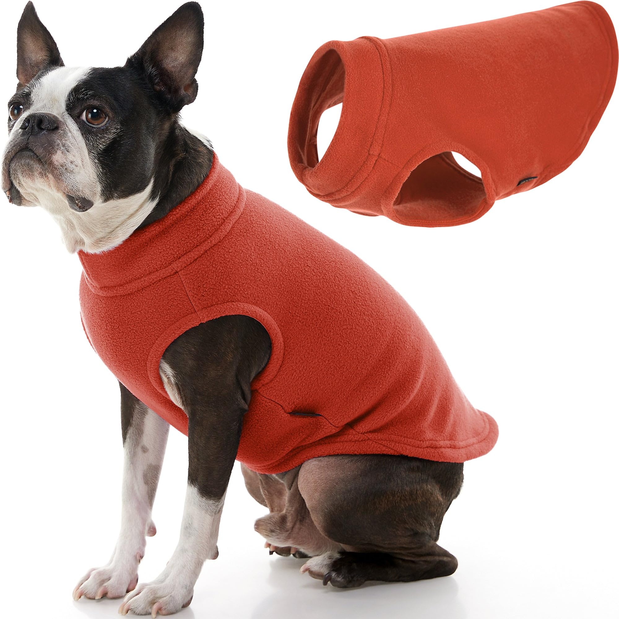 Suéter Para Perro Gooby, Chaleco De Forro Polar Elástico, Color Calabaza, 2 Xl - Venta Internacional.
