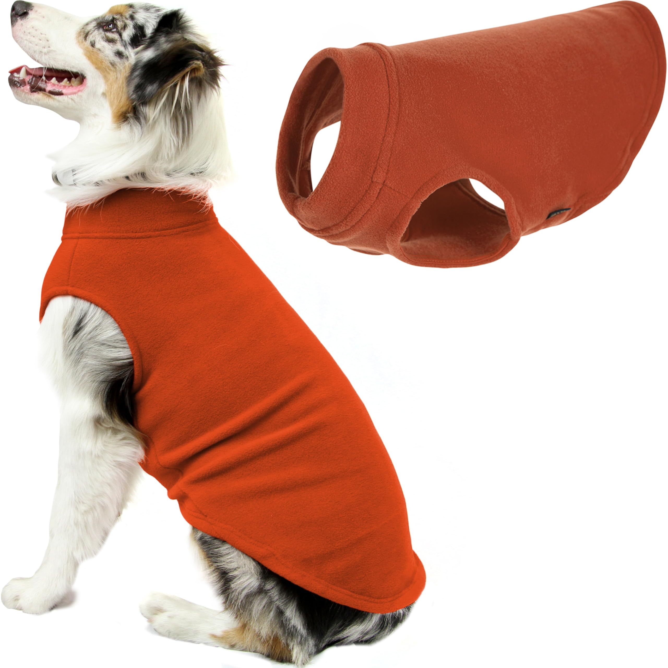 Suéter Para Perro Gooby, Chaleco De Forro Polar Elástico, Color Calabaza, 3xl - Venta Internacional.