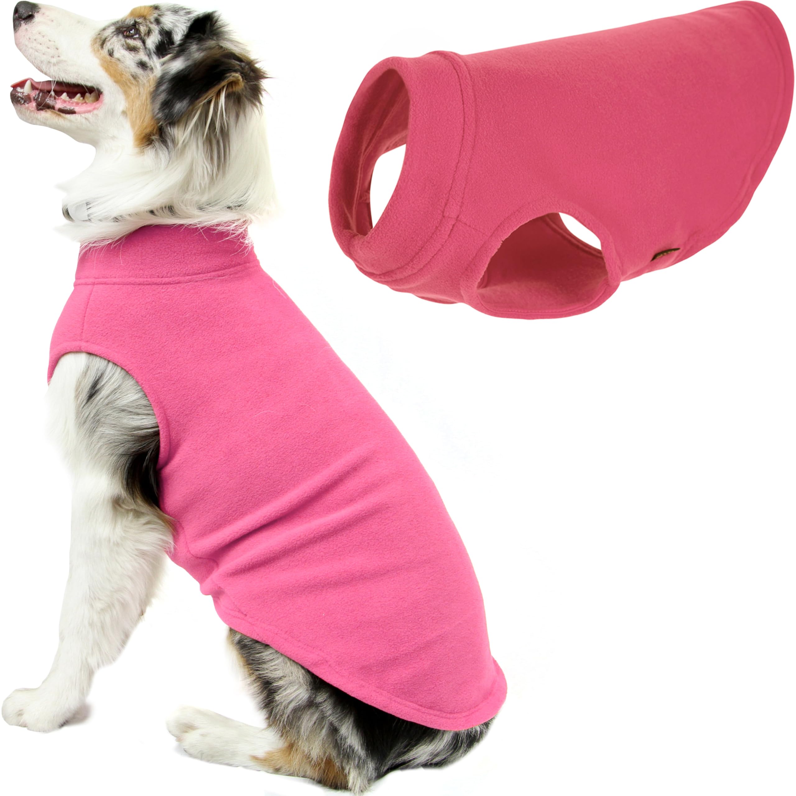 Chaleco Polar Elástico Gooby Para Perros, Color Rosa, Talla 6xl - Venta Internacional.