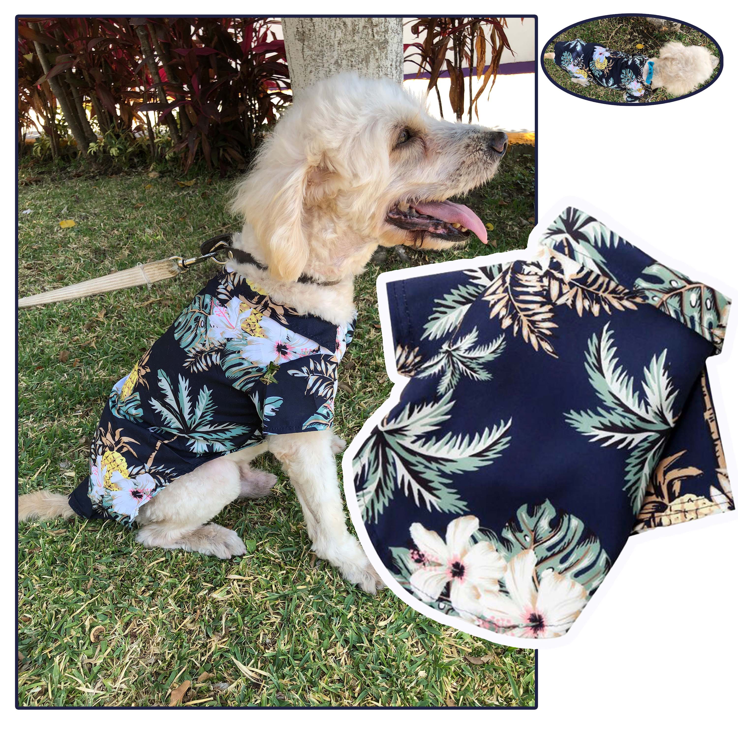 Foto 7 pulgar | Camisa Hawaiana para Perro Razas Pequeñas Gato 3 Pack