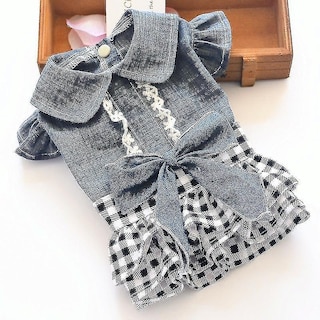 Foto 1 | Falda De Ropa Para Mascotas Para Perros Pequeños, Otoño-invierno, Mezclilla, Talla S - Venta Internacional.