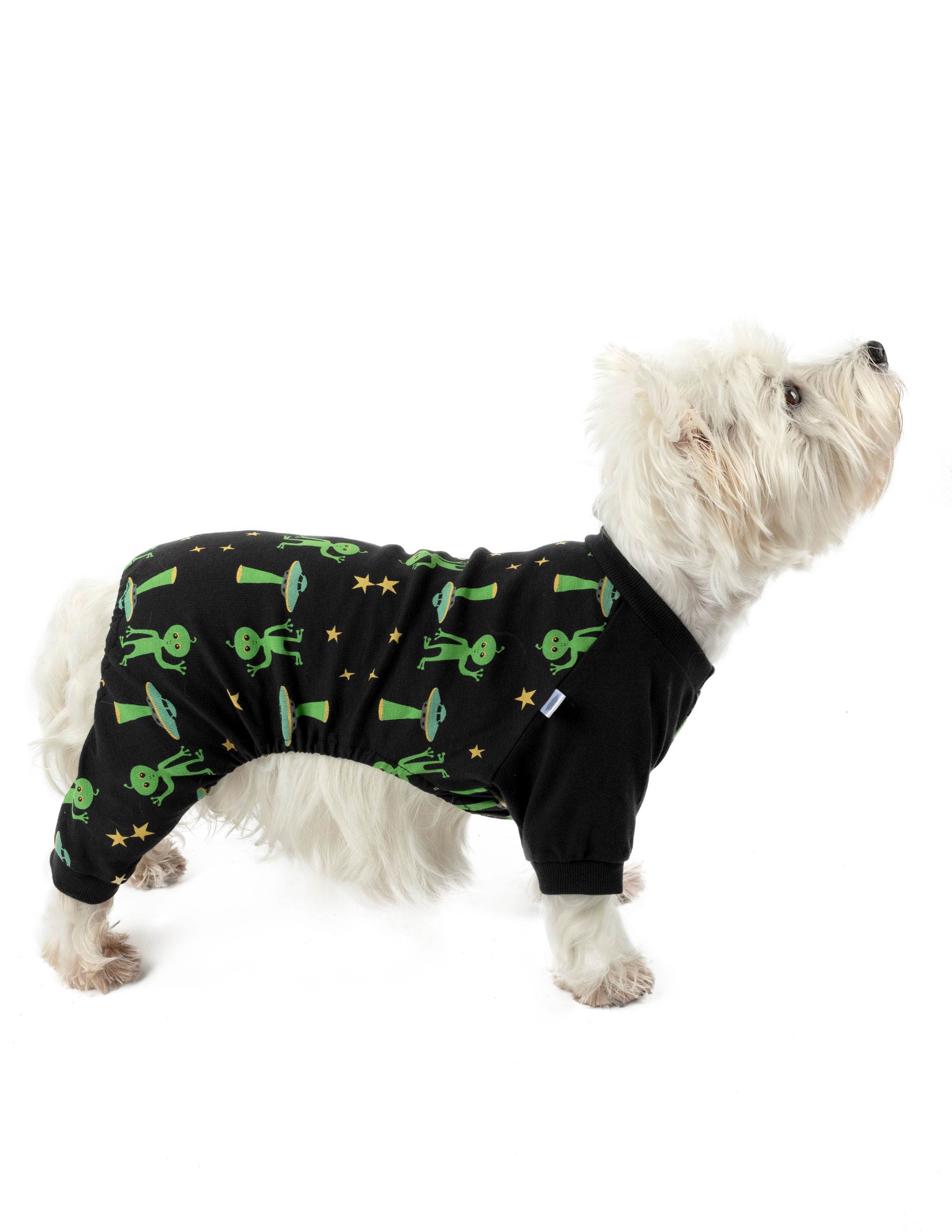 Foto 3 pulgar | Pijama Para Perro Leveret De Algodón Con Estampado Alienígena - Venta Internacional.