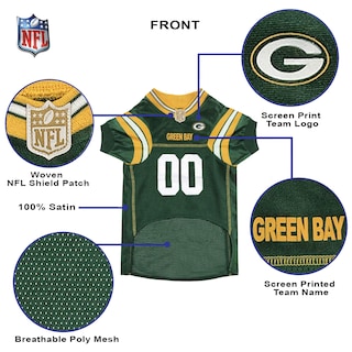 Foto 7 | Jersey Para Perros Pets First Nfl Green Bay Packers, Xxl - Venta Internacional.