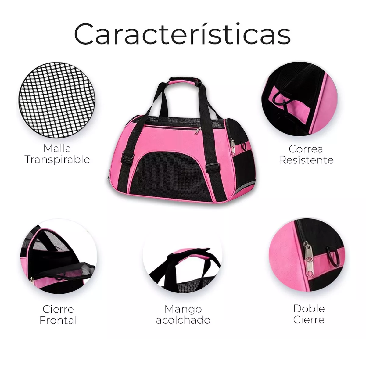 Foto 4 pulgar | Mochila Transportadora para Mascota Eo Safe Imports Esi-8848 Rosa