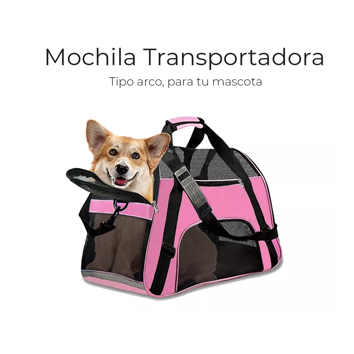 Foto 5 pulgar | Mochila Transportadora para Mascota Eo Safe Imports Esi-8848 Rosa