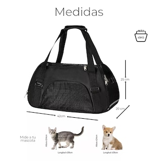 Foto 2 | Mochila Transportadora para Mascota Eo Safe Imports Esi-8849 Negro