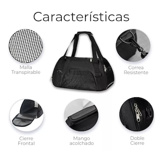 Foto 3 | Mochila Transportadora para Mascota Eo Safe Imports Esi-8849 Negro