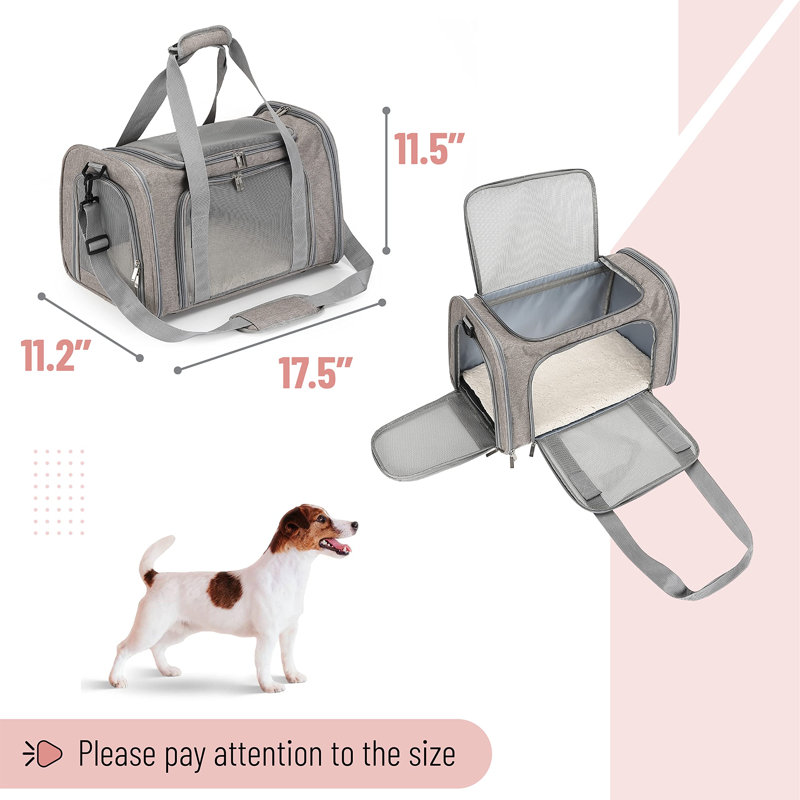Foto 3 pulgar | Transportín Para Mascotas Mr. Pen Para Perros Y Gatos De Hasta 6,8 Kg - Venta Internacional.