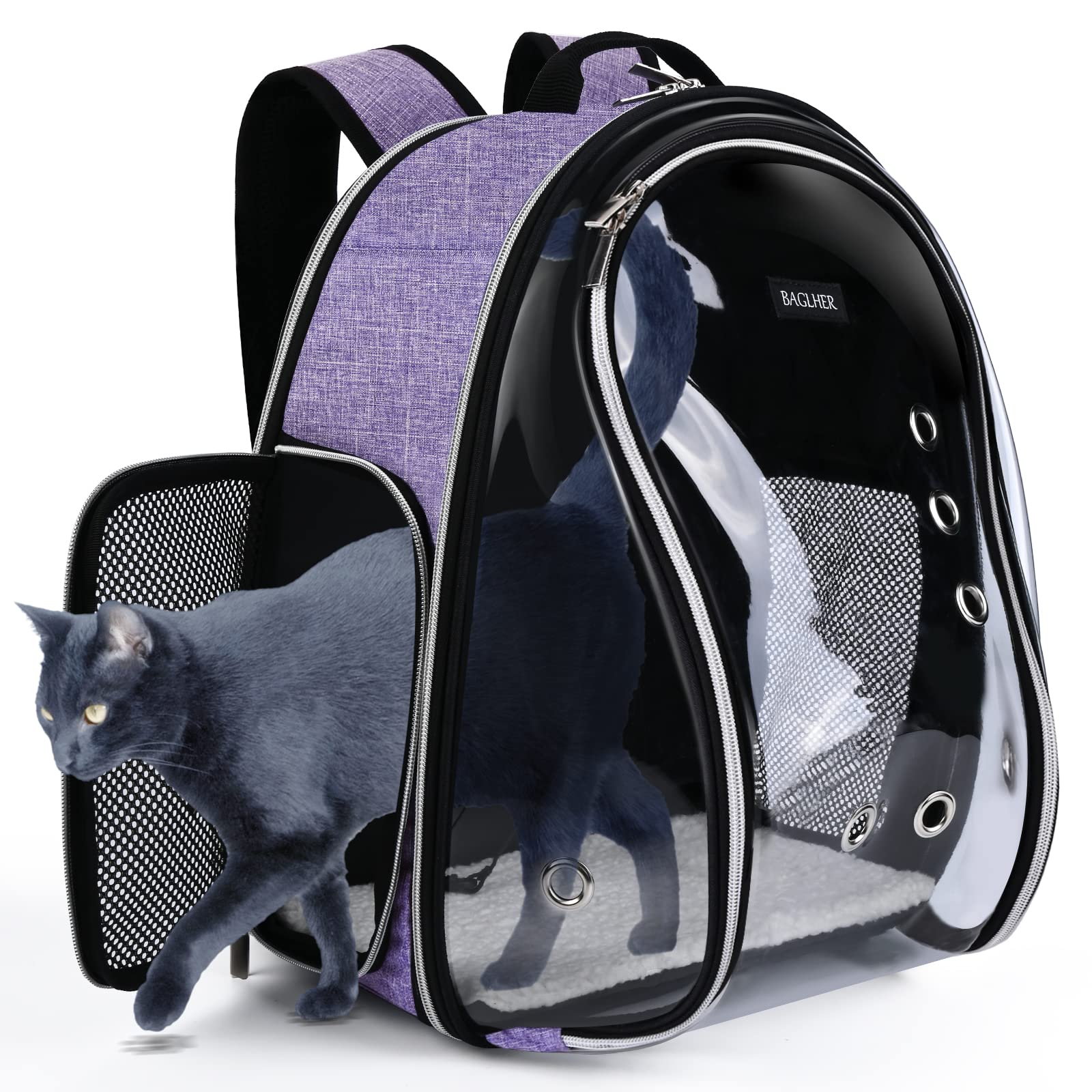 Foto 1 | Mochila Transportadora Para Gatos Baglher Bubble, Aprobada Por La Aerolínea Dog B - Venta Internacional.