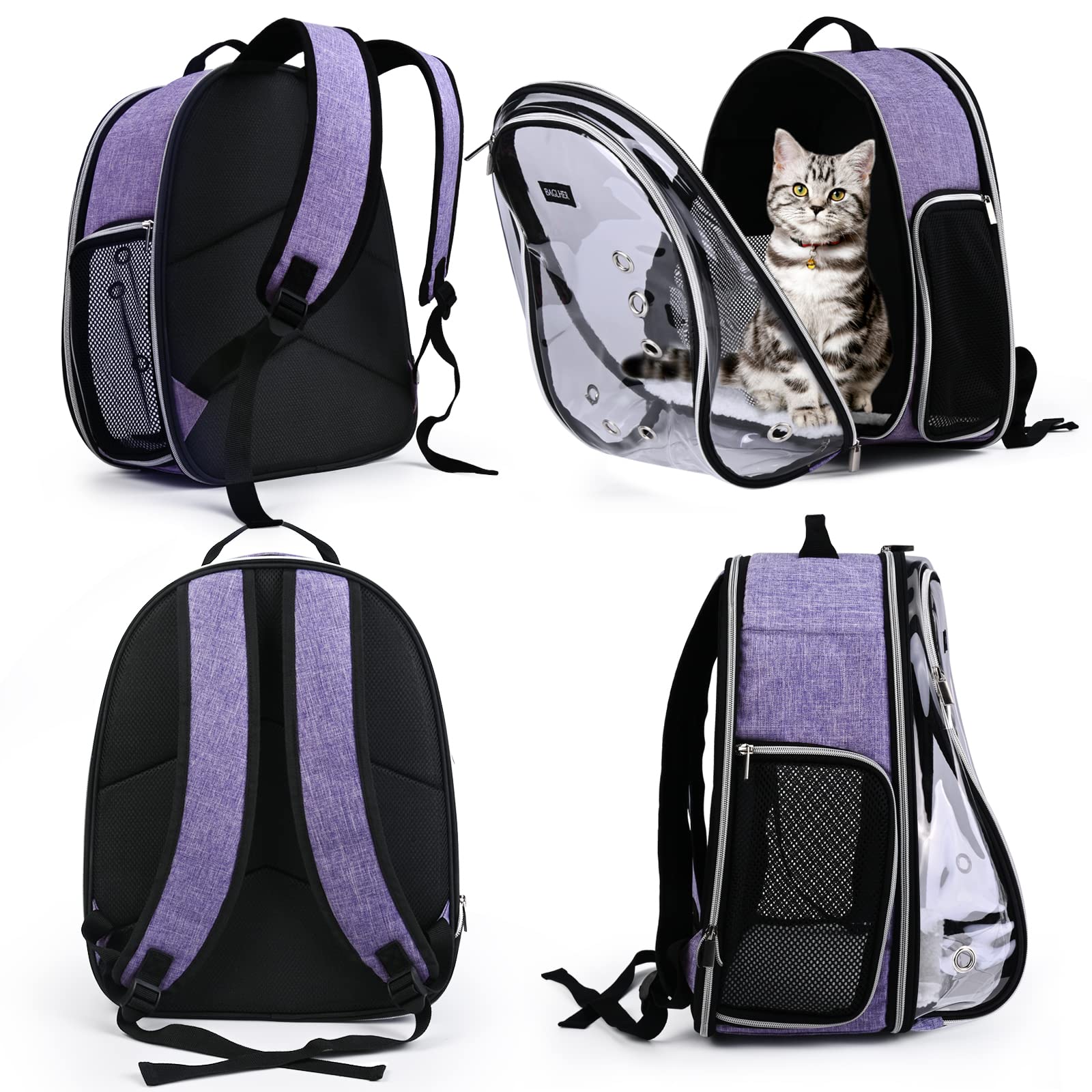 Foto 6 | Mochila Transportadora Para Gatos Baglher Bubble, Aprobada Por La Aerolínea Dog B - Venta Internacional.