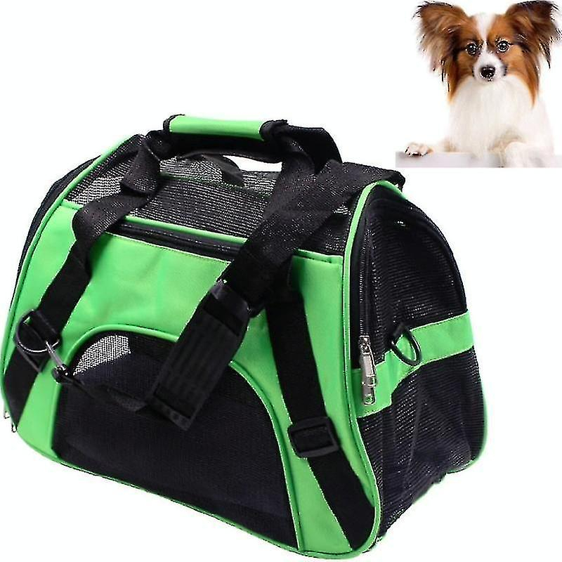 Mochila Portátil Para Mascotas Bird Cage Bird Baths Para Perros, Color Verde - Venta Internacional.