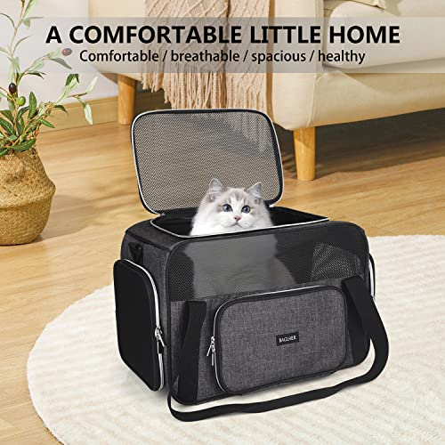 Foto 8 pulgar | Transportín De Viaje Para Mascotas Baglher Para Gatos Pequeños Y Medianos Perros, Color Gris - Venta Internacional.