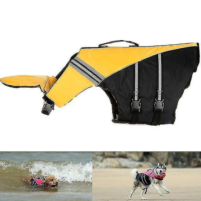 Salvavidas Para Perros Huoguo, Ajustable, Talla Xs, Amarillo - Venta Internacional.