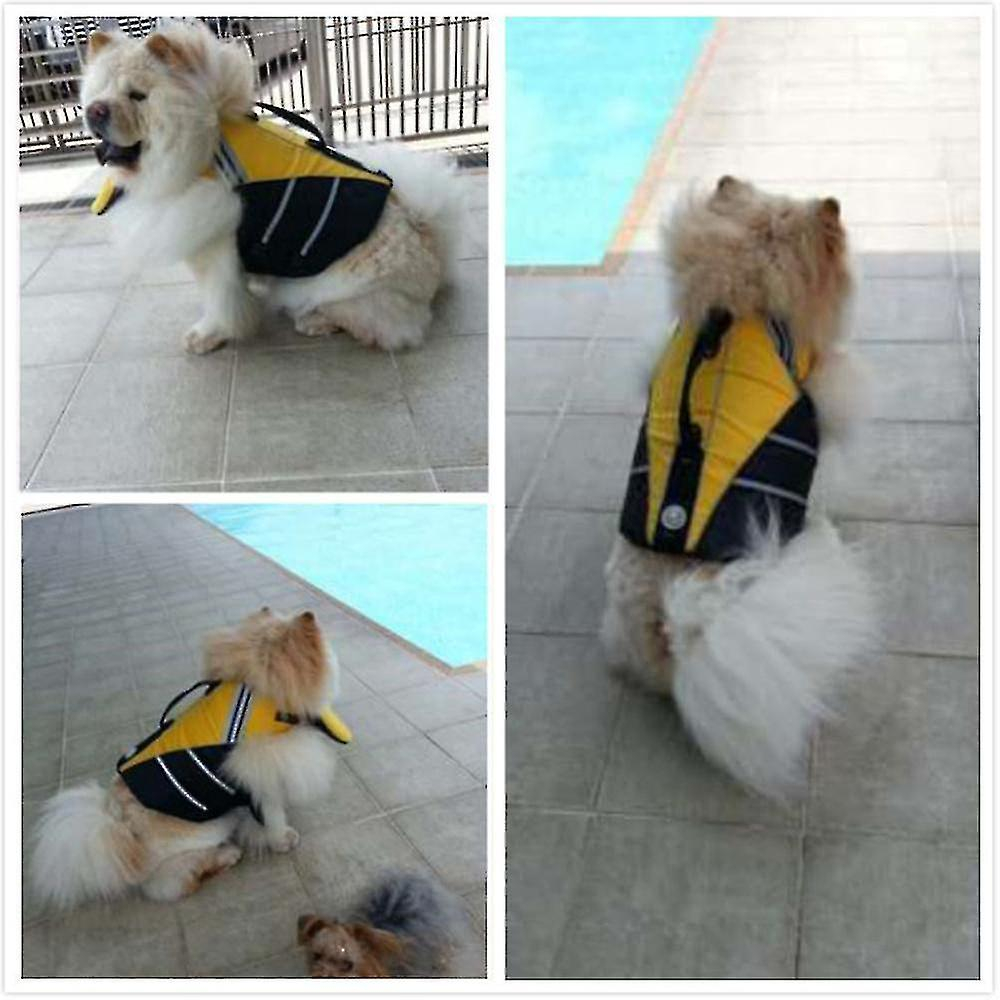 Foto 5 pulgar | Salvavidas Para Perros Huoguo, Ajustable, Talla Xs, Amarillo - Venta Internacional.