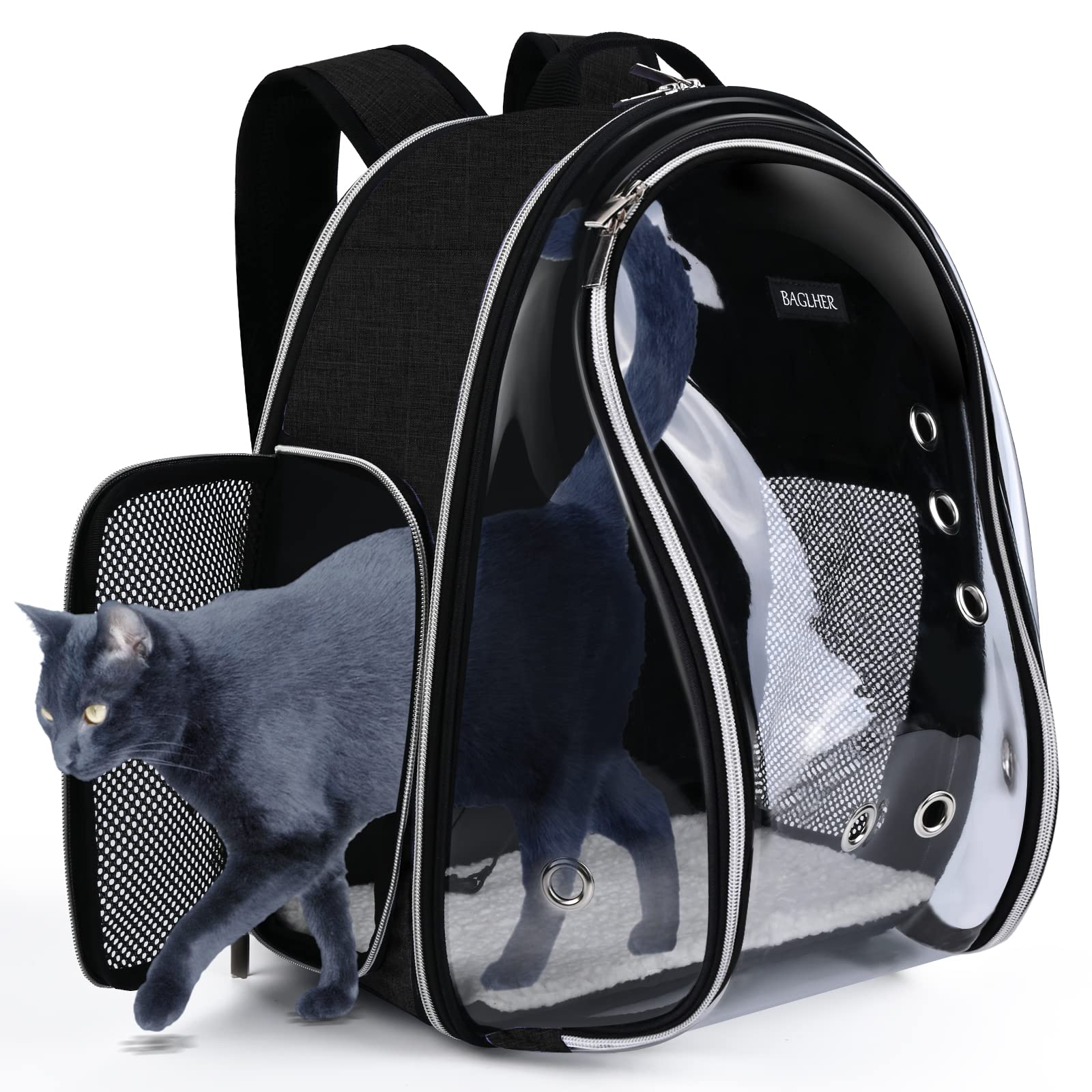 Mochila Transportadora Para Gatos Baglher Bubble, Aprobada Por La Aerolínea Dog B - Venta Internacional.