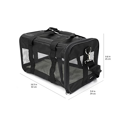 Foto 3 pulgar | Transportín De Viaje Para Mascotas Amazon Basics De Malla Con Lados Blandos, Tamaño Mediano - Venta Internacional.